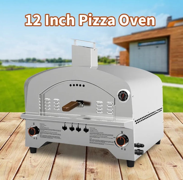 Mobile Outdoor Commercial Gas Pizza Ovens With Folding Tripod Legs