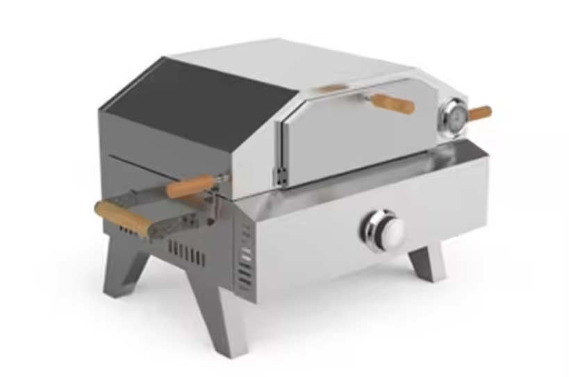 Stainless steel outdoor portable gas pizza oven