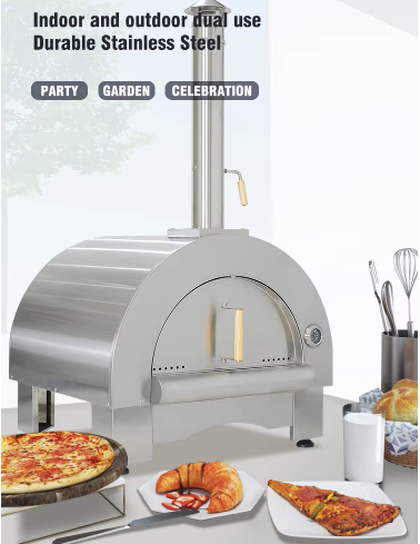 Stainless steel wood Pizza oven