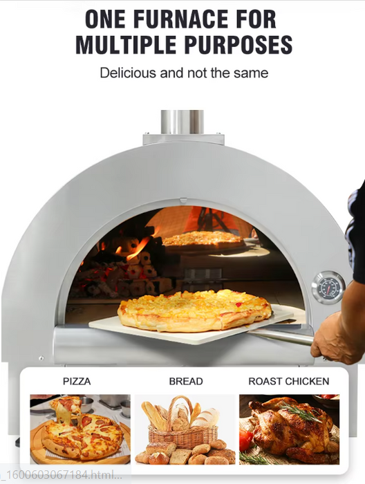 Stainless steel wood Pizza oven